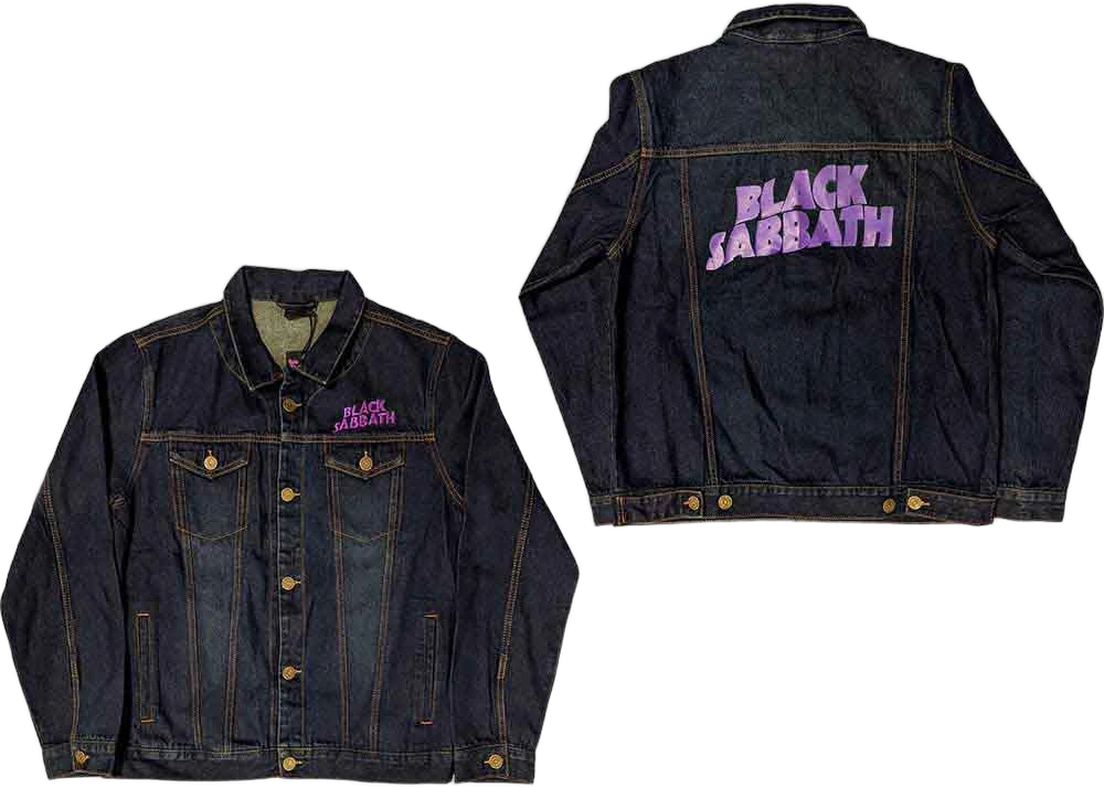 Black Sabbath · Wavy Logo Denim Jacket